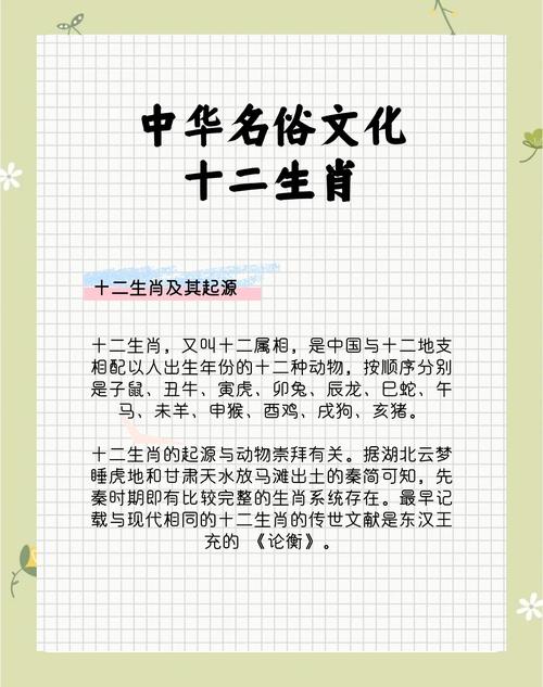 关于生肖的知识,关于生肖的知识大全