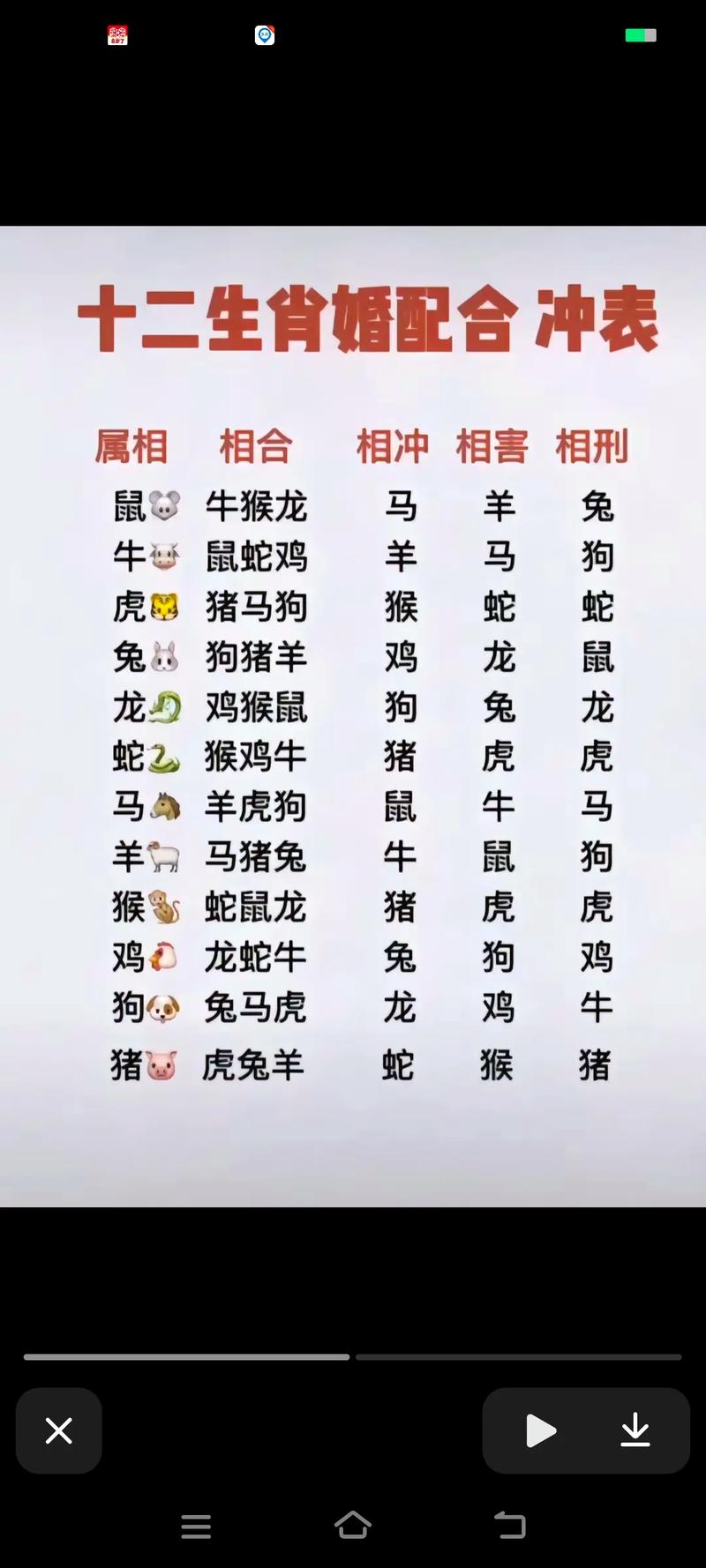 生肖表十二生肖顺序表,生肖表十二顺序排表读法