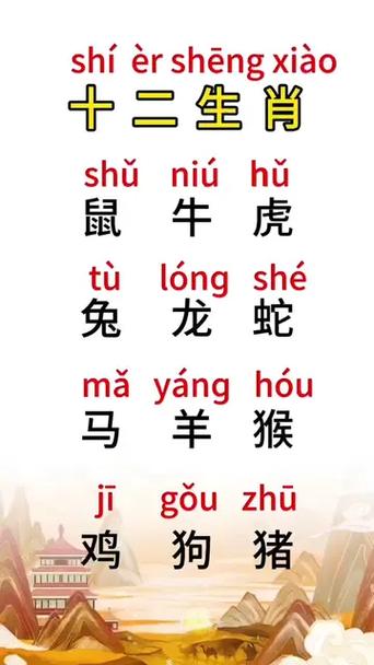 生肖表十二顺序口诀,生肖表十二顺序口诀拼音
